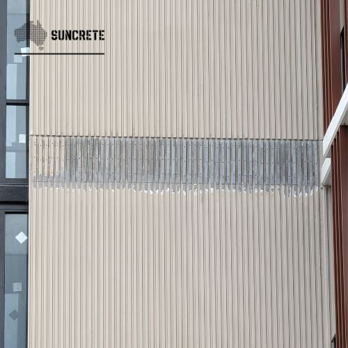 GFRC Cladding, Strip Rib Pattern, Alpha Precast, Sydney, Australia