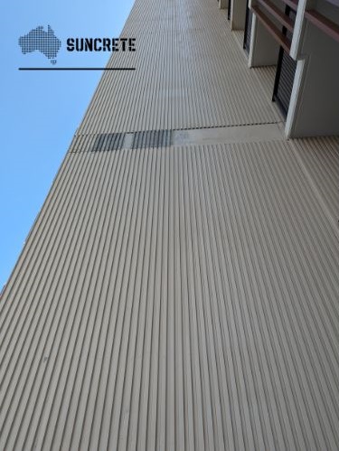 GFRC Cladding, Strip Rib Pattern, Alpha Precast, Sydney, Australia