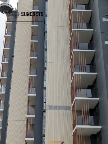 GFRC Cladding, Strip Rib Pattern, Alpha Precast, Sydney, Australia